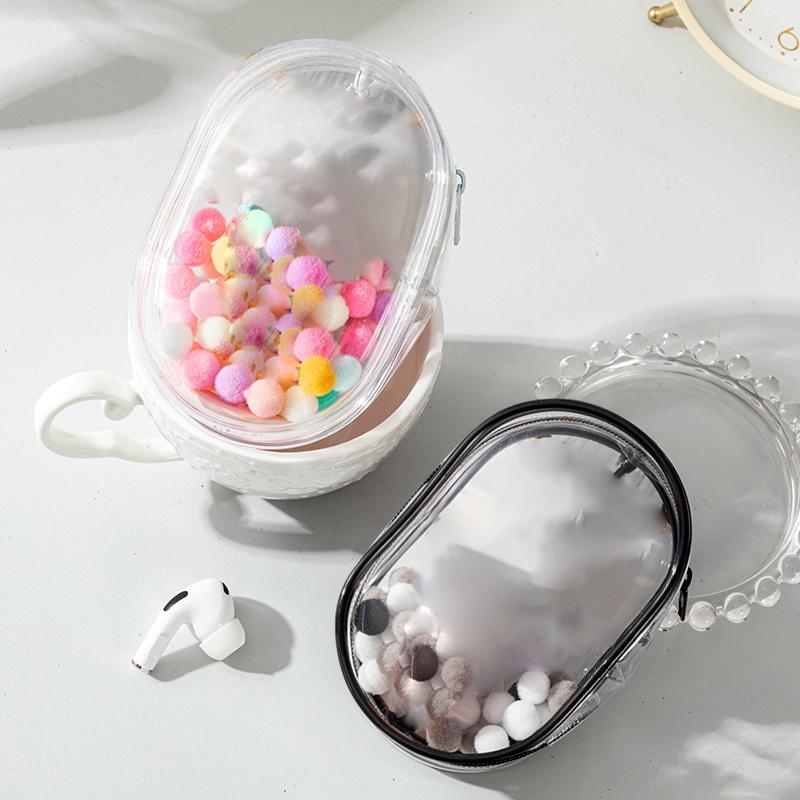 10CM Plush Doll Out Bag PVC Transparent Cotton Doll Transparent Display Pouch Clear Storage Case For Anime Cartoon Dolls