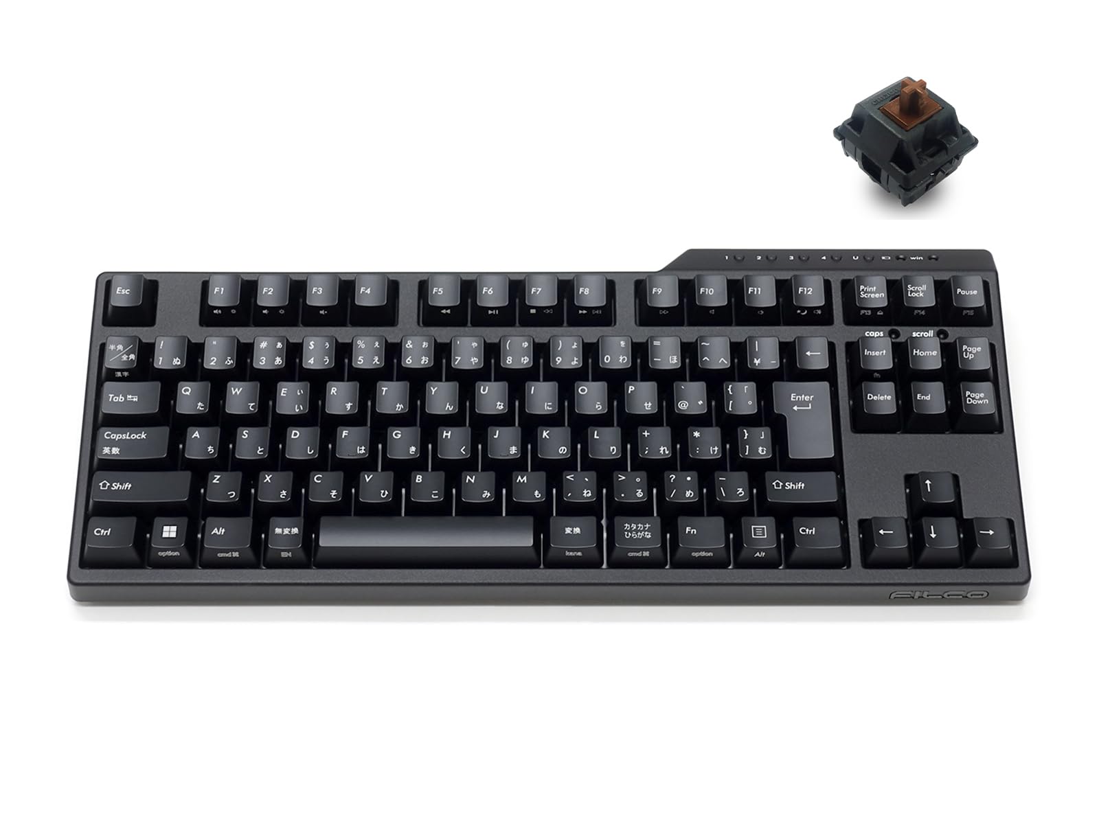 

FILCO Majestouch Convertible 3 Cherry MX Brown Switch Mechanical Keyboard Japanese Layout 91 Keys Tenkeyless Bluetooth Wireless Connection USB Wired