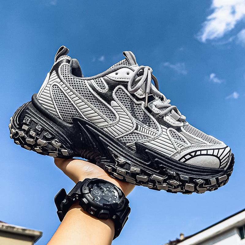 New Fashion Men 's Four Seasons Comfortable Thick Sole Shoes Students BoysTrending Soft Sole Breathable Casual Running Sneakers