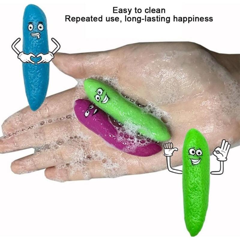 10Pcs Finger Catapult Funny Poo Toys Sticky Wall Toy Pranks Decompression Creative For Kids Party Favor Adult Vent Stress Relief