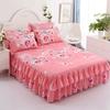 Ruffle Skirt Bedspread Home Textile Printed Bed Skirt Bedroom Coverlets Bedspreads Sheets Dust Cover Bedding 3PCS/Set