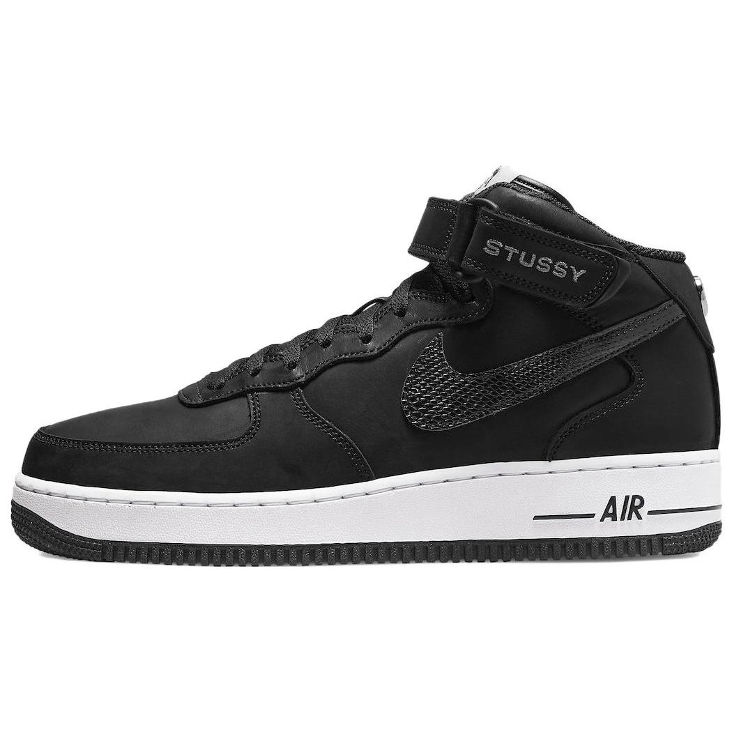 

Nike X Stussy Air Force 1 Mid Black Snakeskin DJ7840-001 38.5