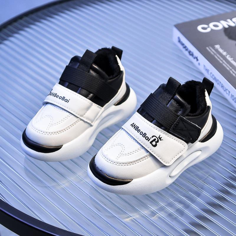 

Детские бархатные кеды, новинка осени и зимы 30 чёрный