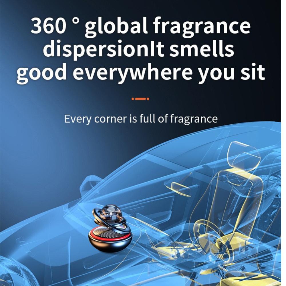 Sonnensystem Auto-Aromatherapie-Diffusor Rotierende Duftdekoration