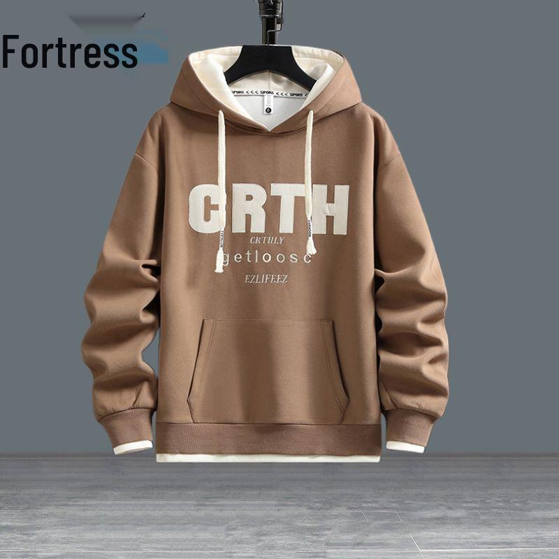 Woodpecker Cotton Fleece-Lined Tracksuit Hoodie for Boys Teens - Long Sleeve Ideal for Spring Autumn Winter L Recommended 90-110 jin 5234₽