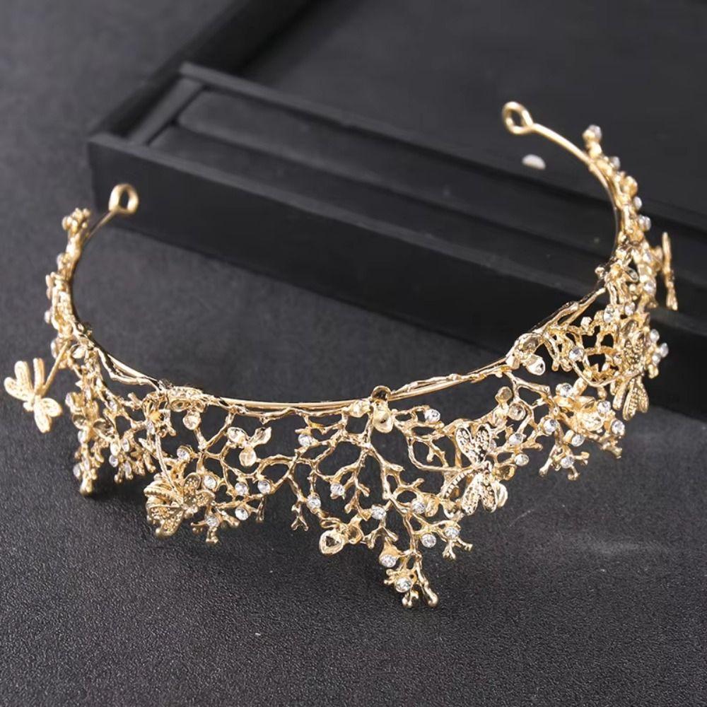 Hair Hoop Retro Crown Bar Mitzvah Crown Bride Tiaras Elegant Metal Princess Crowns  Hair Ornaments