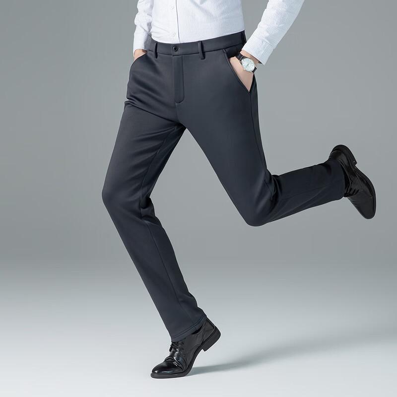 Langsha Men's 2026 Autumn Anti-Wrinkle Loose Straight Casual Pants