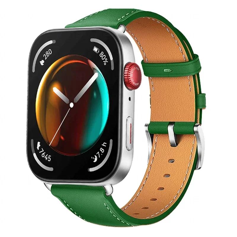 

Leather Strap For Huawei Watch Fit 3 Smartwatch Band Replacement Wristband men retro Genuine Bracelet Huawei Fit 2 Accessories HUAWEI fit3