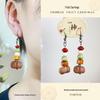 Yunnan Artistic Ethnic Fruit Earrings: Retro Natural Forest Style Design