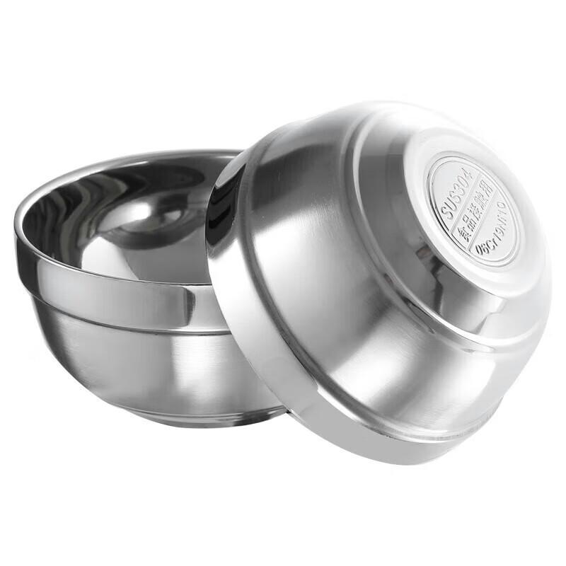 NHZHIW 304 Stainless Steel Double-Wall Insulated Bowl, 13cm