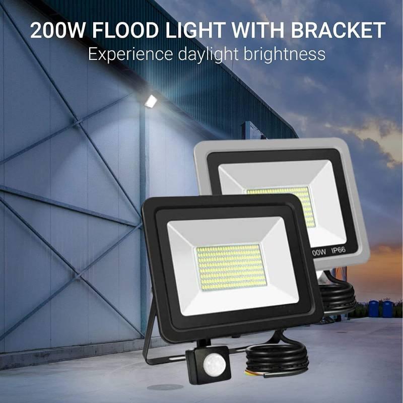 50w Led Waterproof Outdoor Courtyard White Light With Human Body Induction