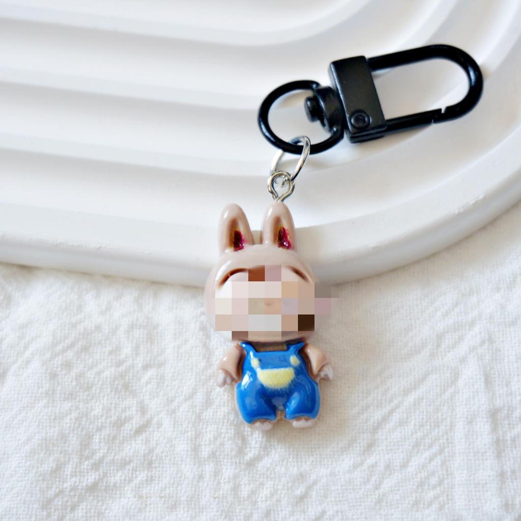 Original Labubu Cartoon Elf Keychain Doll Pendant - Cute Bag Charm Gift