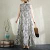 Sleeveless Plus Size Cotton Vintage  New In Dresses for Women Casual Loose Long Summer Dress