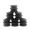 10Pcs/Set 16mm Foosball Table Rod Bumpers Buffer For Soccer Football Black