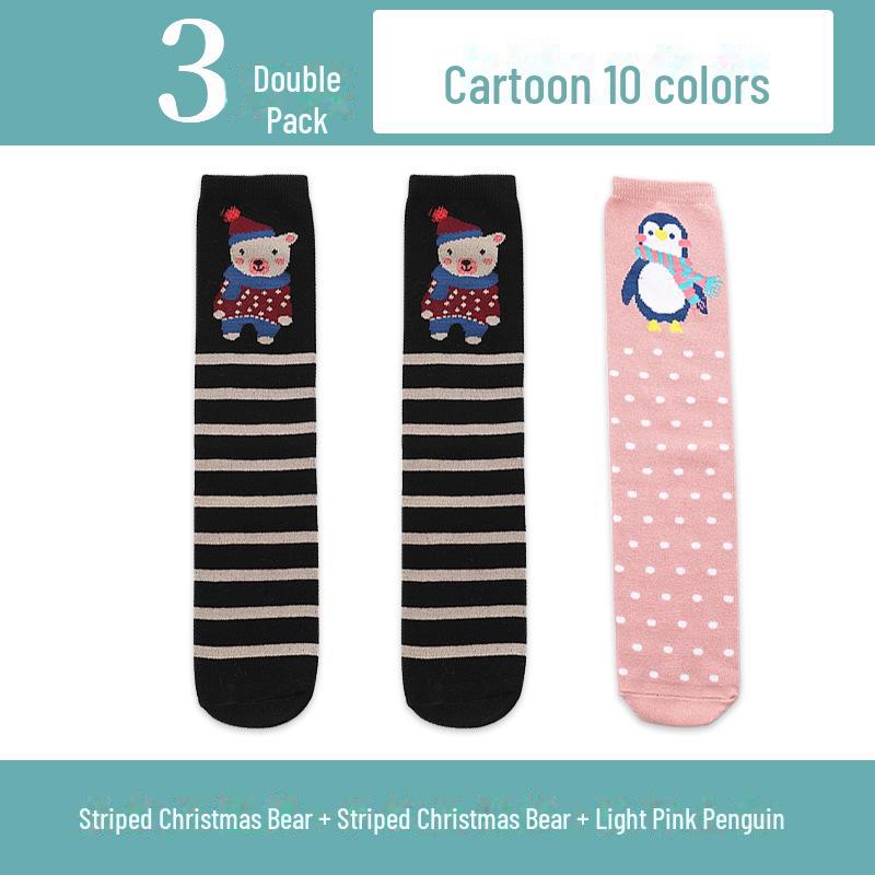 Kinder Cartoon Mittelrohrsocken: Leichte Frühling/Herbst Kniestrümpfe für Mädchen