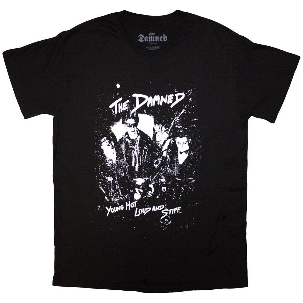 The Damned T-Shirt: Young Hot Loud & Stiff OFFICIAL NEW