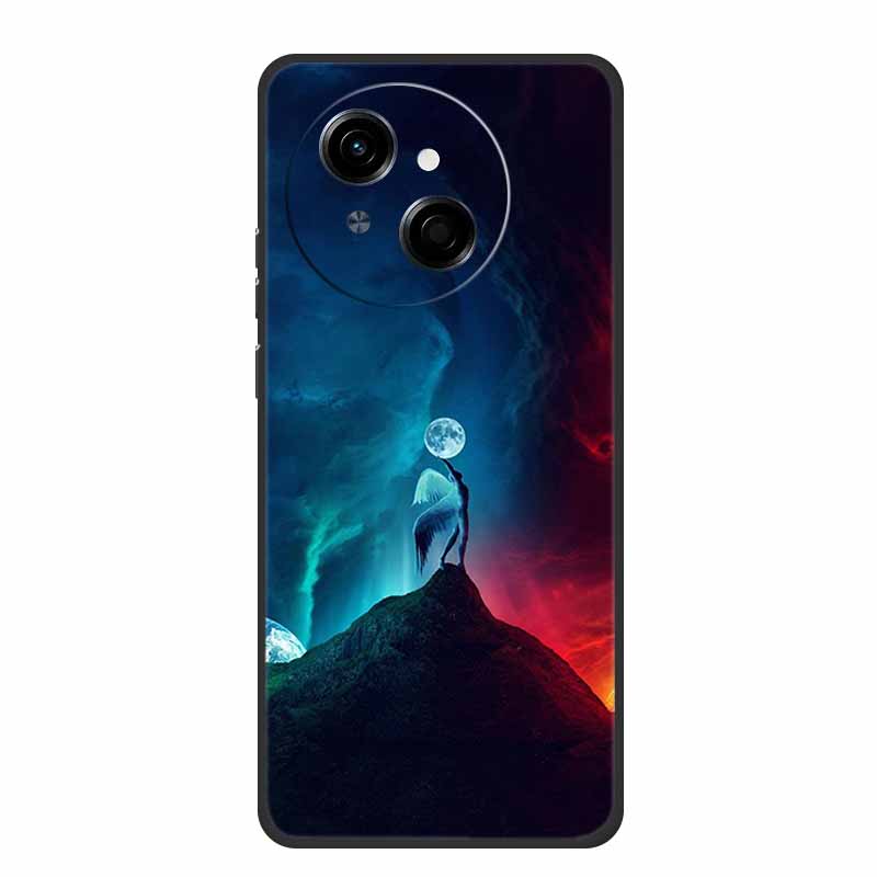For Tecno Spark Go 1 S Case Coque Black Silicone Soft Phone Case For Tecno Spark 40C Go 1S Pop 9 4G Back Cover Case 40 C Funda