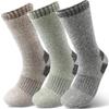 3Pairs Winter Men Socks Super Thick Thermal Mid Calf Socks Warm Wool Skiing Sports Socks
