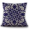 2Pcs Chinese Style Cushion Covers Blue and white Porcelain Printed Throw Pillows Cases Home Sofa Car seat Decor elegant 45x45cm