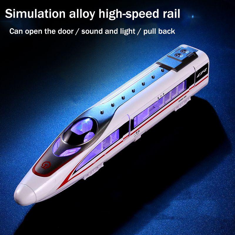 Child Simulation Sound And Light High-speed Rail Toy Alloy Model For Boys Realistic Design And Durable Material