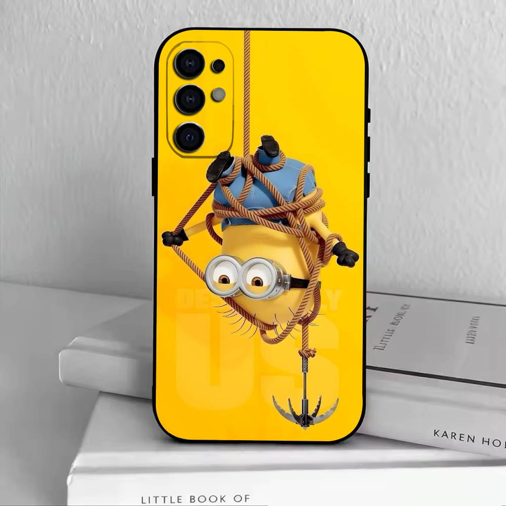 333-M-Minions Phone Case Black Silicone Soft For Samsung S25,S24,S21,S22,S23,S30,Ultra,S20,Plus,Fe,Lite