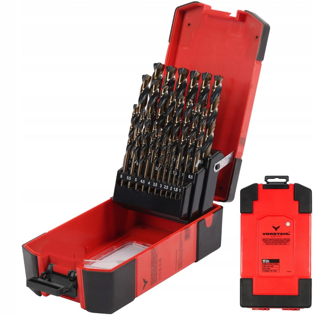 HSS-G METAL DRILL SET Metal drill bits 25 pcs 1-13mm Vorstahl