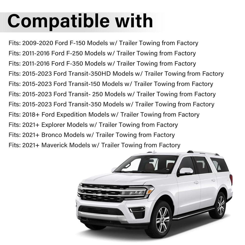 Electrical Towing Adapter 4 Pin 7 Pin Connector For Ford F150 F250 F350 Trailer Light Wiring Plug Socket FU5Z 14489 A Parts