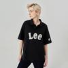 Lee Polo Shirts Unisex Black Polo Collar Moderate Straight Fit LUT006678101245K11000