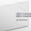 FSNK8 1Pcs 3D Metal For Skoda Octavia Yeti Rapid Kodiaq Karoq Fabia Kamiq Superb 4X4 Logo Car Rear Tail Bumper Trunk Sticker Decal