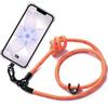 Coque Pour iPhone 17e, Protection Renforcé Silicone Souple Avec Cordon Robuste Orange