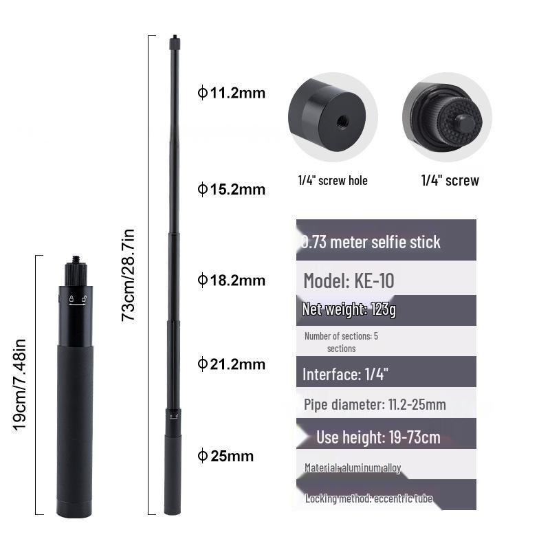 Insta360 Bullet Time Unsichtbarer Selfie-Stick & Drehgriff für DJI Osmo Action