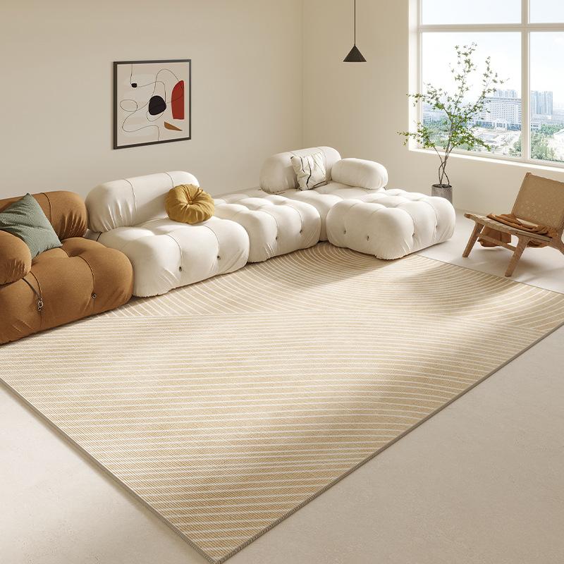 Simple Geometric Ins Line Wind Carpet Living Room Bed In Front of the Large Carpet Easy To Take Care of Non-slip Soft Rug
