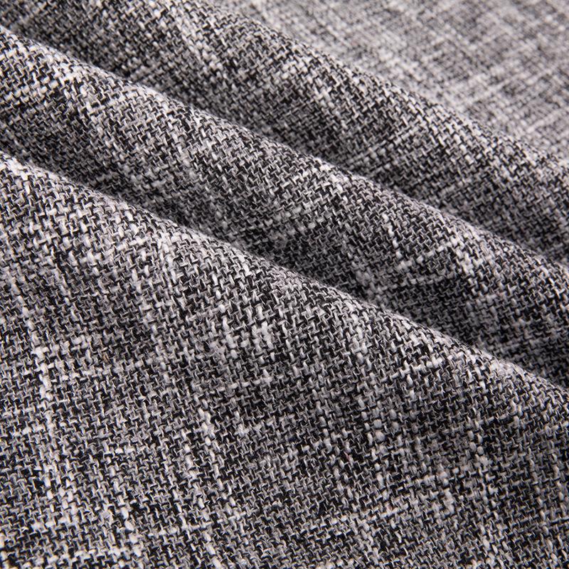 Polyester Cotton Yarn-Dyed Solid Color Linen-Like Fabric Sofa Towel & Tablecloth