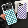 Retro Classic Chess Board Grid Shockproof Phone Case for iPhone 17 Air 16 16E 15 Pro Max 14 Plus 13 Mini 12 Back Cover Anti Fall