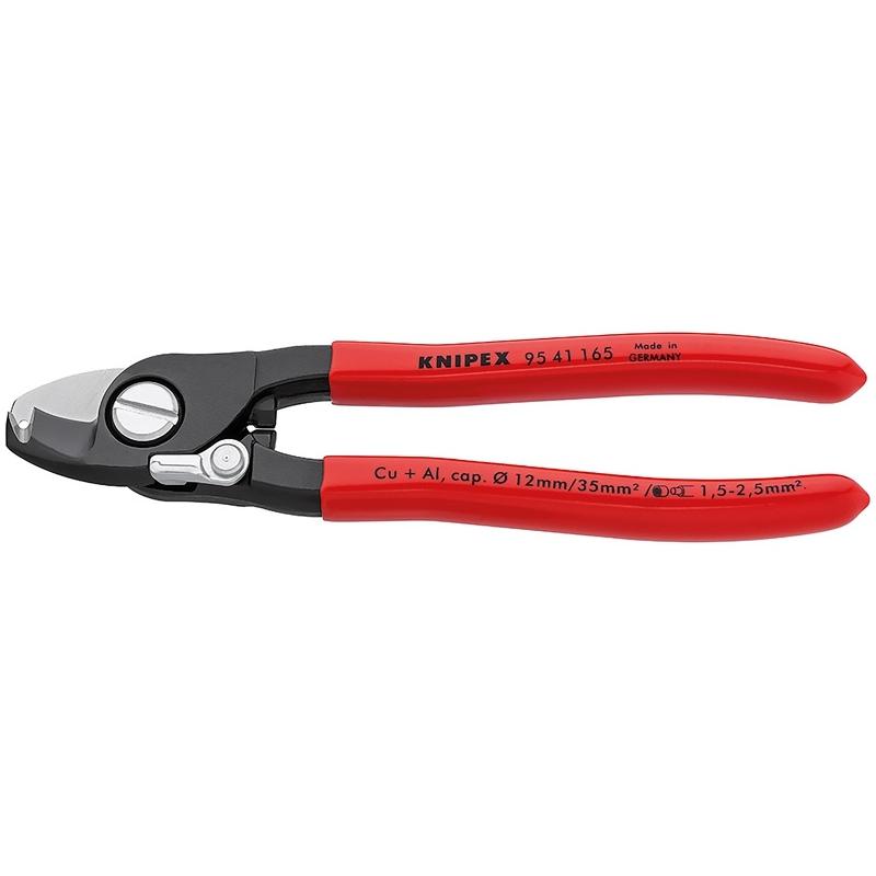 

Кабельный резак Knipex Многофункциональный инструмент для зачистки кабелей Nym размером от 3 X 1 5 до 5 X 2 5 мм2 Длина 165 мм