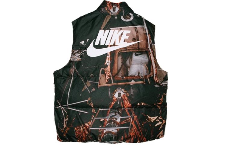 Nike Down Vests Men's Black Stand Collar Moderate Other DD8273-010