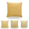 Premium Quality Mustard Yellow Geometric Cushion Cover For Seasonal Charm