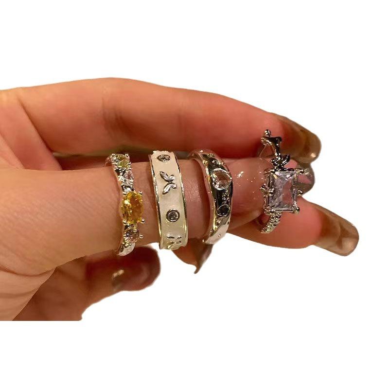 The Owner Recommends Super Beautiful Ring Female Niche Design Fashionable Personalized Ins Ring Light Luxury High-end Feeling Index Finger Ring Female