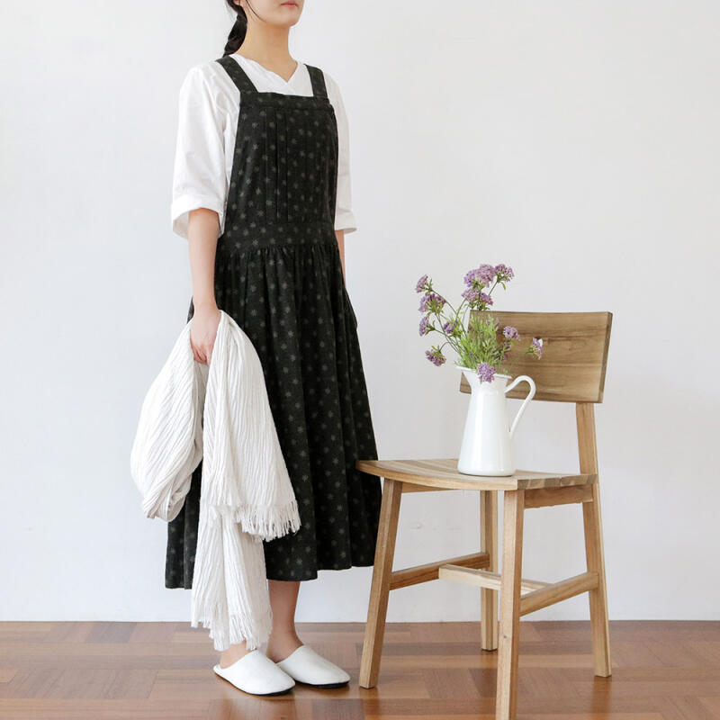 

Флисовый фартук со снежинками Deep green