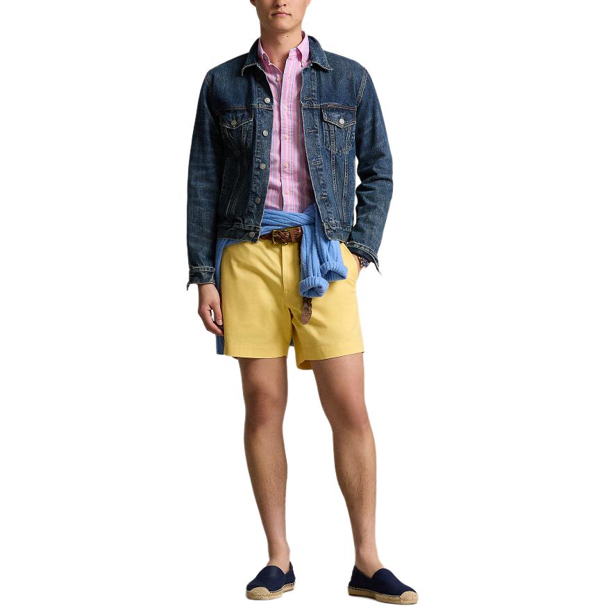 Polo Ralph Lauren SS24 Striped Logo Long Sleeve Point Collar Button Down Shirt Men Shirts Pink MNPOWOV16823518-650