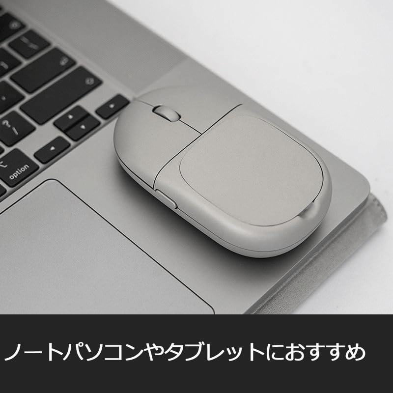 fromseed Wireless Mouse, Gray, Wireless, LaptopTablet Compatible, Magnetic, Portable
