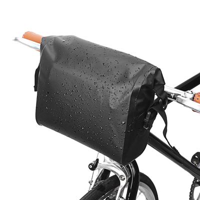 Waterproof Bicycle Handlebar Bag Roll-top Cycling Handlebar Bag Pannier for Mountain Bikes Electric