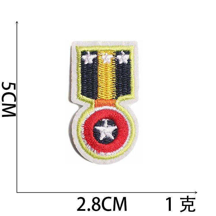 New Cartoon Mario Embroidery Cloth Sticker Anime Embroidery Label Game Character Computer Embroidery Chapter Boy Bag Patch Sticker