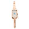 Authorized Dealer Matow Watch Watch Mw005005 Mini Square Rose Gold White [MATOW] Ladies' [Tsuki Seigetsu]