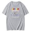 Autism Is Not A Disability Its A Different Ability Graphic T Shirts Unisex Summer Short Sleeve T Shirt Cotton Print T Shirt