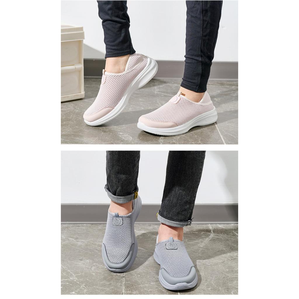 Spring and Summer New Women's Shoes, Mosquito Repellent Mesh Breathable Comfortable Soft Soled Men's Shoes, Wear Lightweight Casual Flyknit Shoes