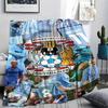 1PC Coventry City FC Print Flannel Blanket, High Quality Comfortable for All Seasons, Home Decor, Warmth and Comfort, Perfect for Christmas Gifts