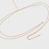 Women's Double-Layer Alloy Waist & Chest Body Chain - European/American Style, Electroplated Fashion Accessory.
