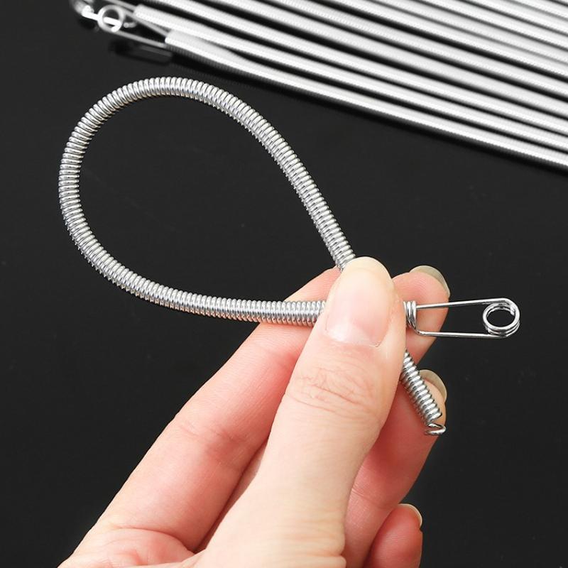 25cm Durable Bendable Spring Drawstring Threading Device Quick Rebound Lace Webbing Waist Rope Device DIY Sewing Accessories