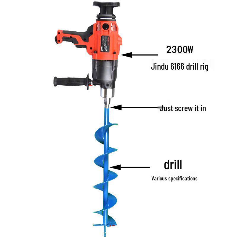 Leistungsstarker elektrischer Erdbohrer: Bohr- und Pflanzmaschine für Baum- und Gewächshausanwendungen